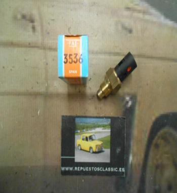 3536 TERMOCONTACTO DE TEMPERATURA, TESTIGO DE LÍQUIDO REFRIGERANTE RENAULT EXPRESS, R19, R21, SUPERCINCO