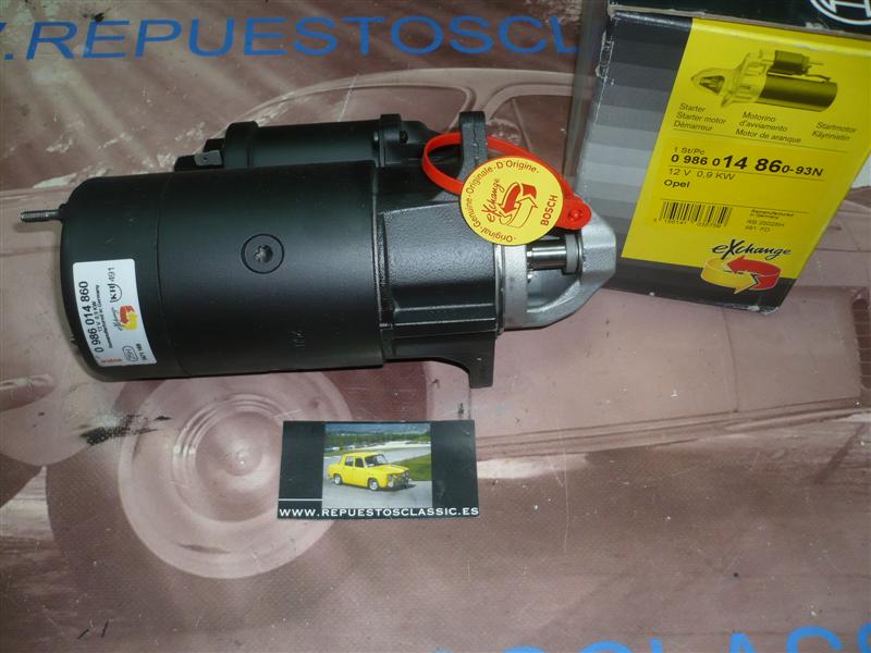 0986014860 MOTOR ARRANQUE BOSCH OPEL KADETT E, ASTRA F, VECTRA A