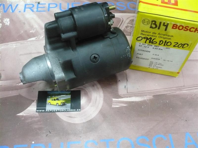 0986010200 MOTOR ARRANQUE BOSCH PEUGEOT 504, 505, FIAT DUCATO , CITROEN C25