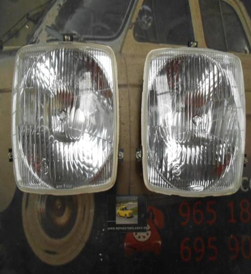 KFU01 PI2 KIT FAROS UNIVERSALES VEHICULO INDUSTRIAL 180x180mm FOCO EUROPEO
