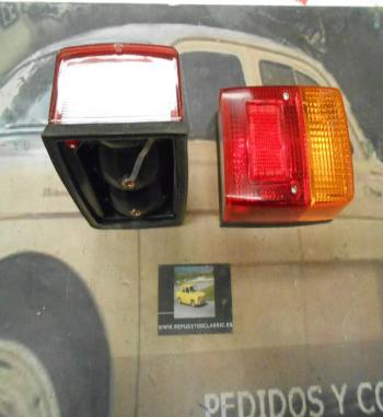 PI44 PI3 JUEGO PILOTOS UNIVERSALES TRASERO CAMION, TRACTOR, REMOLQUE CON LUZ DE MATRICULA SEIMA 2063