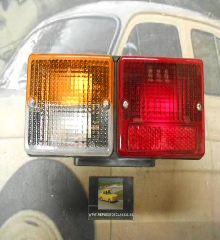 PI52 PI3 PILOTO TRASERO CAMION, TRACTOR, REMOLQUE YORKA 25101   MEDIDA 270x120x70mm CON LUZ DE MATRICULA