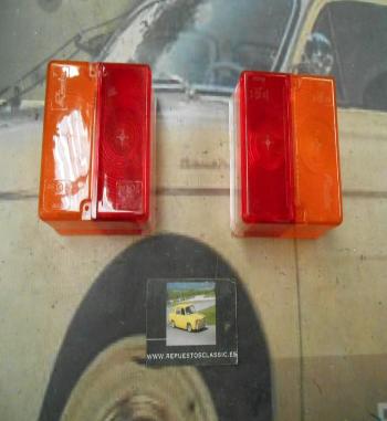 PI78 PI4 JUEGO TULIPAS PILOTOS TRASEROS CAMION, REMOLQUE, TRACTOR RINDER 1297 CON LUZ DE MATRICULA MEDIDA 95x105mm