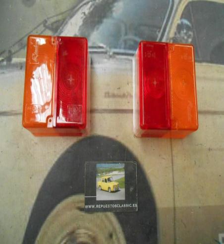 PI78 PI4 JUEGO TULIPAS PILOTOS TRASEROS CAMION, REMOLQUE, TRACTOR RINDER 1297 CON LUZ DE MATRICULA MEDIDA 95x105mm