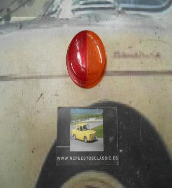 PI91 PI4 TULIPA PILOTO TRASERO REDONDO AMBAR/ROJO 60mm CAMION, REMOLQUE, TRACTOR, CARAVANA