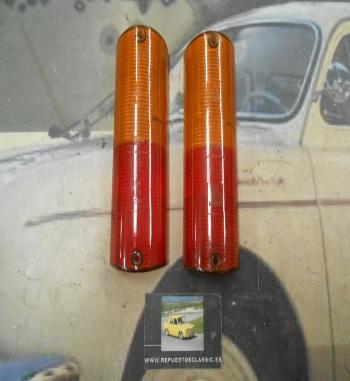 PI96 PI4 JUEGO TULIPAS PILOTO TRASERO EBRO AVIA AMBAR/ROJO HELLA 92049