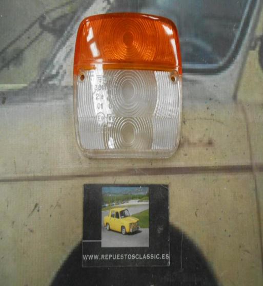 PI101 PI4 TULIPA PILOTO TRASERO CAMION REMOLQUE CARAVANA TRACTOR AMBAR/BLANCO MEDIDA 110x100mm SIM 301.18