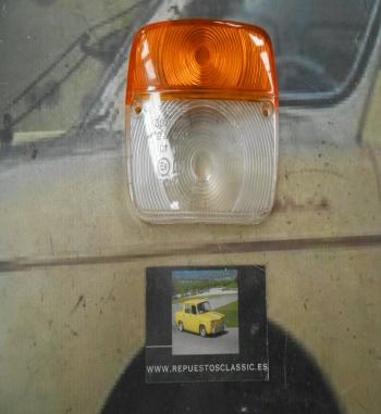 Pi101*P4 TULIPA PILOTO TRASERO CAMION REMOLQUE CARAVANA TRACTOR AMBAR/BLANCO MEDIDA 110x100mm SIM 301.18