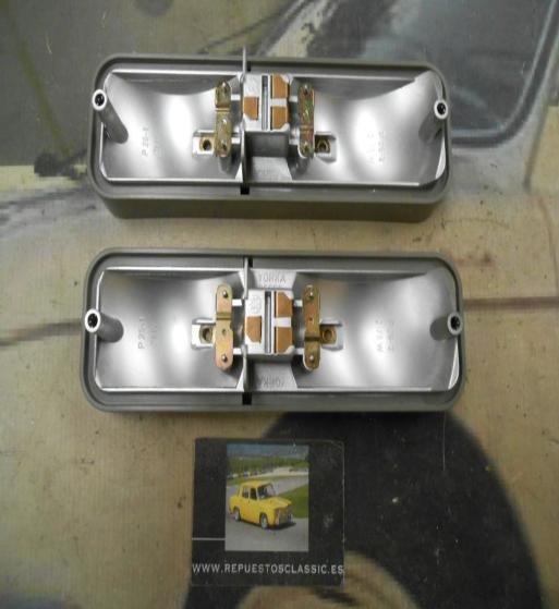 PI123 PI4 BASES PILOTOS TRASEROS TRES SERVICIOS INTERMITENTE POSICION FRENO MEDIDA 195x50mm YORKA 25069
