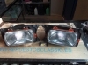 ISE08* JUEGO FAROS COMPLETO PASA SEAT 131 1ª SERIE FOCO EUROPEO E9 CON SOPORTES