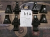 BAC54 931380 KIT OPTIMA SOPORTES FIJACION BACA-BARRAS DE TECHO CRUZ, PEUGEOT 206 3p. (PARA BARRAS OT-105, ALUT-108)