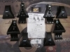 BAC55 931395 KIT OPTIMA SOPORTES FIJACION BACA-BARRAS DE TECHO CRUZ, SEAT IBIZA, CORDOBA 02> (PARA BARRAS OT-105, ALUT-108)