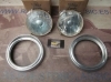 ISE711 JUEGO OPTICAS FAROS CIELCO SEAT 600 D 2ª SERIE FOCO EUROPEO E9 CON BISELES