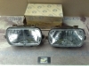 ISE15 JUEGO OPTICAS FAROS CARELLO SEAT 131 1ª SERIE FOCO EUROPEO E9
