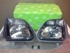 IOP28 JUEGO FAROS NEGROS H4 OPEL AGILA A 00->07, SUZUKI WAGON R II/III 00-05, VALEO 088931/088932