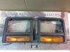 BI165 JUEGO BISELES EMBELLECEDORES FAROS FIAT DUCATO, PEUGEOT J5, ALFA ROMEO AR6, TALBOT EXPRESS 81-94 CON PILOTOS INTERMITENTES