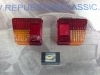 Li56 JUEGO TULIPAS PILOTOS TRASEROS CITROEN 2CV MODERNO CON LUZ MATRICULA