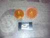 PI649P2 JUEGO TULIPAS AMBAR PILOTO INTERMITENTE REDONDO CAMION, TRACTOR, REMOLQUE, CARAVANA DIAMETRO 64mm ALTURA 40mm