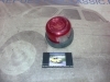 PI475*P2 PILOTO REDONDO ROJO CON CATADIOPTRICO Y LUZ MATRICULA CAMION REMOLQUE TRACTOR CARAVANA MEDIDAS 85x60mm TULIPA 80mm