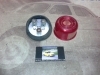 PI475*P2 PILOTO REDONDO ROJO CON CATADIOPTRICO Y LUZ MATRICULA CAMION REMOLQUE TRACTOR CARAVANA MEDIDAS 85x60mm TULIPA 80mm