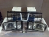 OFI09 JUEGO OPTICAS FAROS COMPLETOS KINBY H4+H1 CON BISEL Y REJILLA DELANTERA RENAULT 12 S 74->