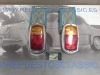 29P10 JUEGO PILOTOS TRASEROS COMPLETOS DKW F1000 BICOLOR BISEL CROMADO