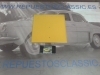 Pi665P2 CHAPA DISTINTIVO CUADRADO COLOR AMARILLO CAMION VEHICULO PESADO GRAN DIMENSION MEDIDA 200x200mm