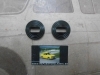 MAN371 JUEGO 2 ROSETONES NEGROS MANETA INTERIOR APERTURA PUERTA SEAT 600, 850, 124, 127