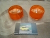51P8 JUEGO TULIPAS AMBAR  UNIVERSALES REDONDAS DIAMETRO 70 mm GEMO 21047 CAMION , TRACTOR , CARAVANA , REMOLQUE