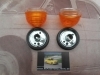 59P8 JUEGO PILOTOS INTERMITENTES REDONDOS UNIVERSALES AMBAR , GEMO DIAM. 60mm ALTO 50mm