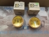 91P8 JUEGO OPTICAS OSCAR ORIGINAL CIBIE AMARILLOS , DIAMETRO : 150mm