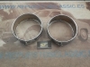BI160 JUEGO BISELES OPTICAS FAROS SEAT 600 E, L, ANTIGUO STOCK HIERRO CROMADO