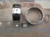 BI160 JUEGO BISELES OPTICAS FAROS SEAT 600 E, L, ANTIGUO STOCK HIERRO CROMADO
