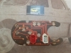 CK373 CIRCUITO IMPRESO CUADRO LUCES SEAT 127 1ª SERIE , JAEGER 8027 - 995924.02