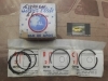 SEG23 JUEGO SEGMENTOS 2 PISTONES 66mm CITROEN 2CV 1ª SERIE, AZ, AZU, 2x2x4,5mm , SILVER PLATE