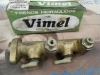 V1256 BOMBA FRENO DOBLE CIRCUITO EBRO F-260, 275, B60 (MODELO B) 1 1/8" SALIDAS 12x100 CIERRES BELLOTA CON RACORES