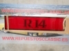 PLD03 PLACA DECORATIVA TRASERA RENAULT 14