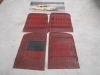 23 ALFOMBRAS PEUGEOT 504 COLOR ROJO GOMA ANTIGUO STOCK