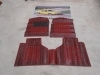 21 ALFOMBRAS SEAT 124 COLOR ROJO GOMA ANTIGUO STOCK