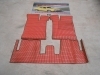18 ALFOMBRAS SEAT 127 COLOR ROJO GOMA ANTIGUO STOCK