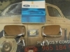RET171 JUEGO RETROVISORES FORD FIESTA MKI METAL CROMADO ORIGINAL FORD
