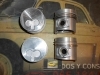 28 JUEGO PISTONES CON SEGMENTOS 88 mm  SEAT 1500 , 132 MOTOR MERCEDES 2000 cc DIESEL