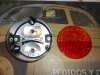 Pi35P3 PILOTO TRASERO REDONDO ROJO/AMBAR CAMION BARREIROS , RENAULT CON LUZ DE MATRICULA MEDIDA 155x75mm YORKA 0086100062