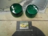 PI80 PI4 JUEGO 2 TULIPAS REDONDAS SITUACION VERDES GEMO 20643 7122/23 CON ROSCA EXTERIOR MEDIDA 62x45mm