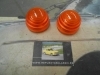 PI127 PI4 JUEGO TULIPAS PILOTO REDONDO INTERMITENTE AMBAR CAMION TRACTOR REMOLQUE CARAVANA MEDIDA 51x45mm ROSCA EXTERIOR GRUESA