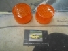 PI128 PI4 JUEGO TULIPAS PILOTO REDONDO INTERMITENTE AMBAR CAMION TRACTOR REMOLQUE CARAVANA MEDIDA 61x45mm ROSCA EXTERIOR GEMO