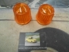 PI130 PI4 JUEGO TULIPA PILOTO REDONDO INTERMITENTE AMBAR CAMION TRACTOR REMOLQUE CARAVANA MEDIDA 55x55mm ROSCA EXTERIOR