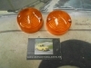 PI139 PI4 JUEGO TULIPAS PILOTO REDONDO INTERMITENTE CAMION REMOLQUE TRACTOR CARAVANA AMBAR HELLA MEDIDA 70x37mm