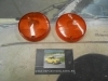 PI142* PI4 JUEGO TULIPAS PILOTO REDONDO INTERMITENTE CAMION REMOLQUE TRACTOR CARAVANA AMBAR MEDIDA 74x20mm