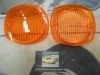 Pi149P4 JUEGO 2 TULIPAS AMBAR PILOTO INTERMITENTE CAMION BARREIROS PEGASO REMOLQUE MEDIDA 117x124x23mm
